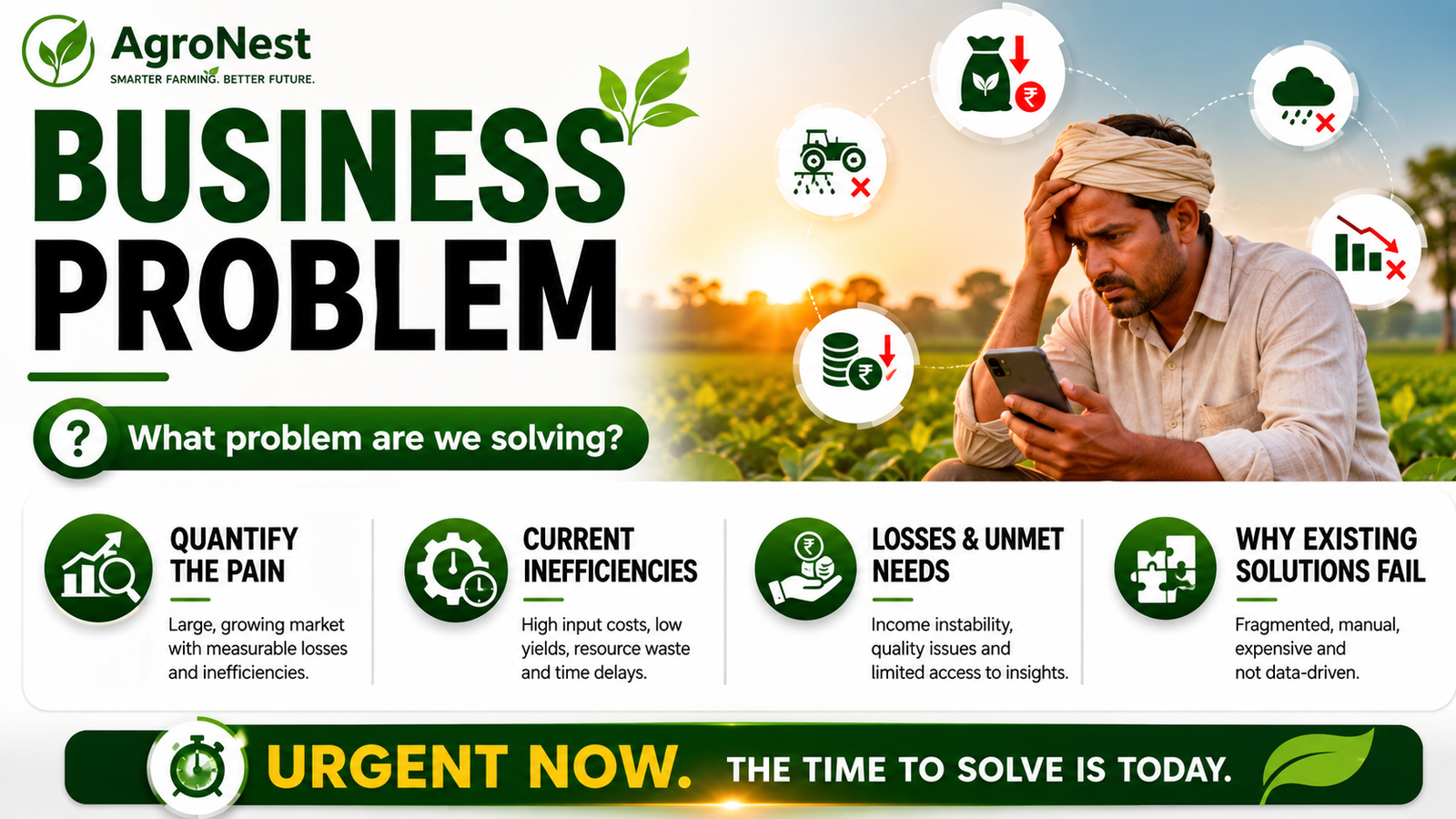 AgroNest Problem Banner